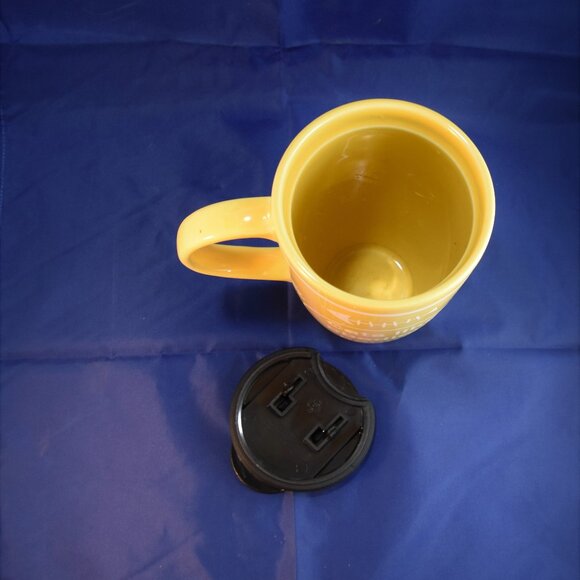 Ceramic Cat-lovers Travel Cup Kitty Kitten "Cats like obedient people" - Picture 5 of 5